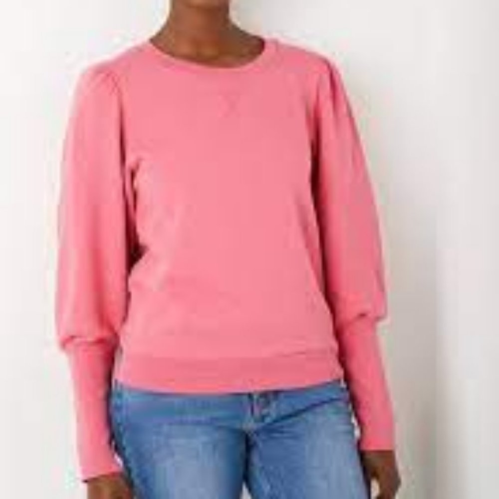 #NWOT# WYSE London Adele Plain Sweatshirt in Dark Rose Size:1